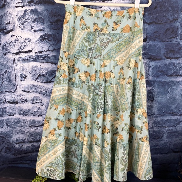 Anthropologie Skirts Tape Measure Anthropologie Maxi Layered Floral
